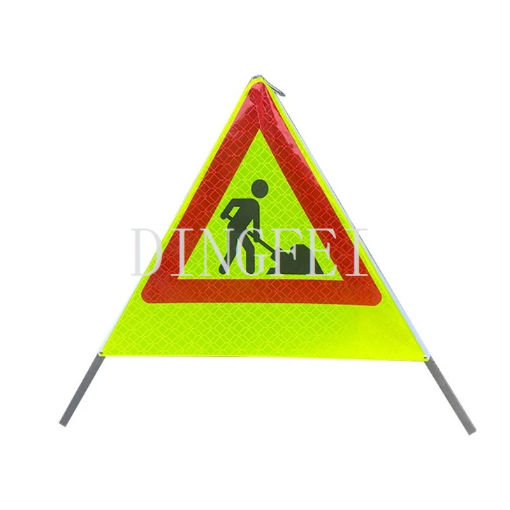 Foldable Reflective Triangle Warning Sign